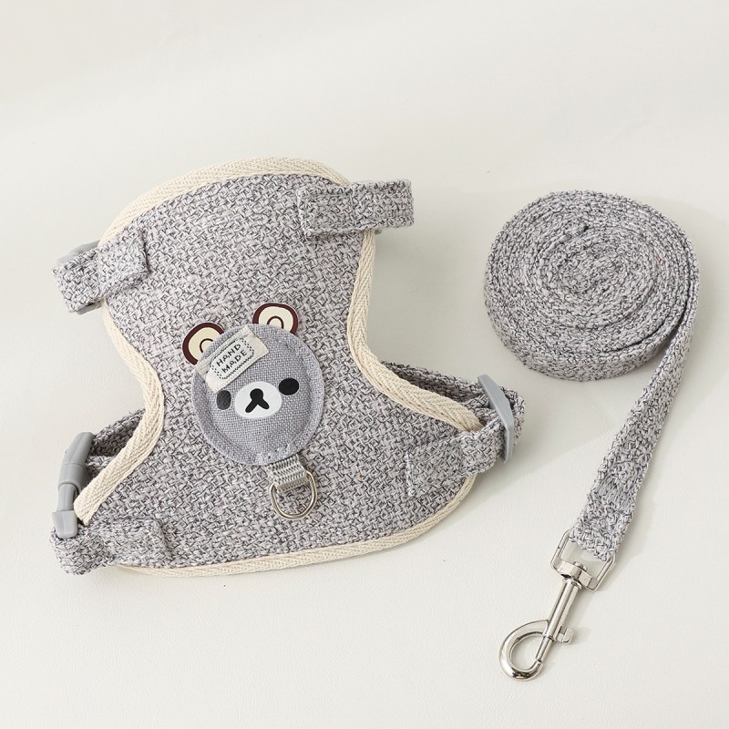 Pet Harness Set Factory - Manufacturer Straight Pet Dog Safety Harness Leash Set Wholesale