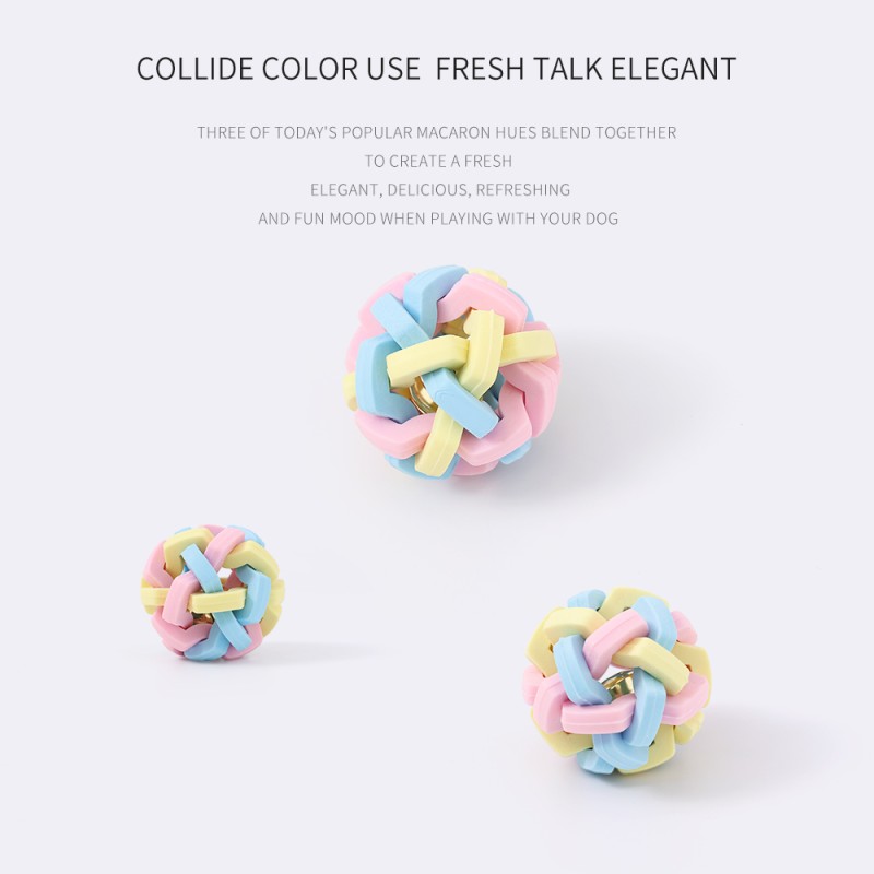 Dog Chew Toy Supplier - Wholesale High Quality Colorful Non-Toxic Odorless Rubber Tinkle Ball