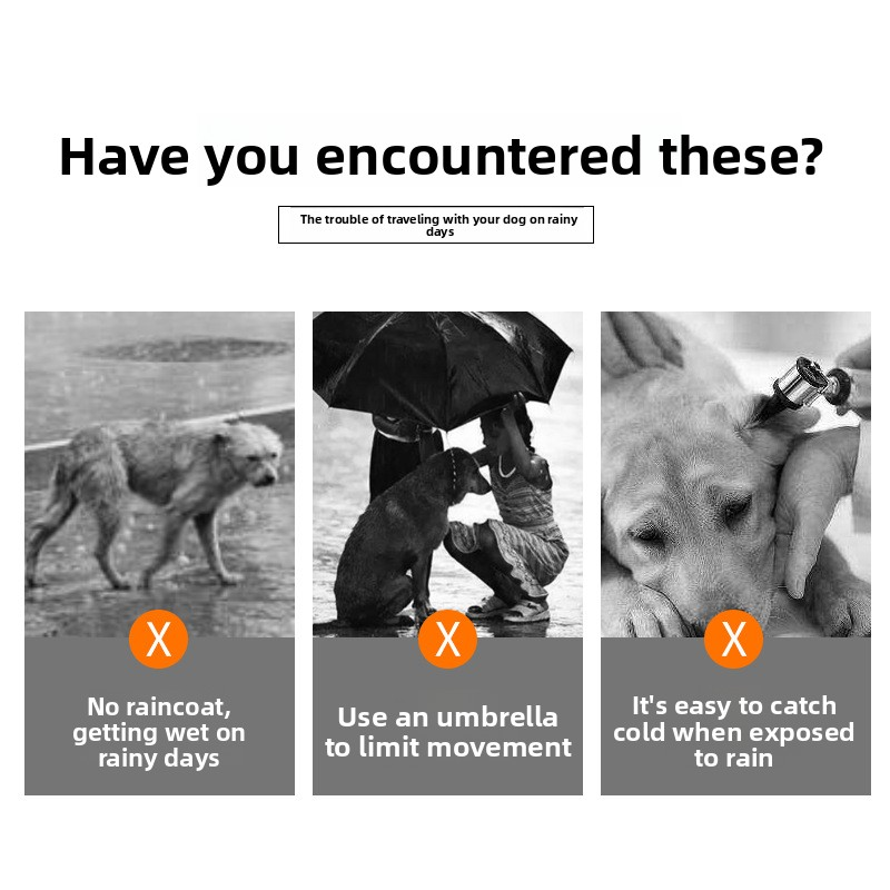 Pet Rain Coat Manufacturer - Reflection Outdoor Puppy Waterproof Transparent PU Raincoat Apparel