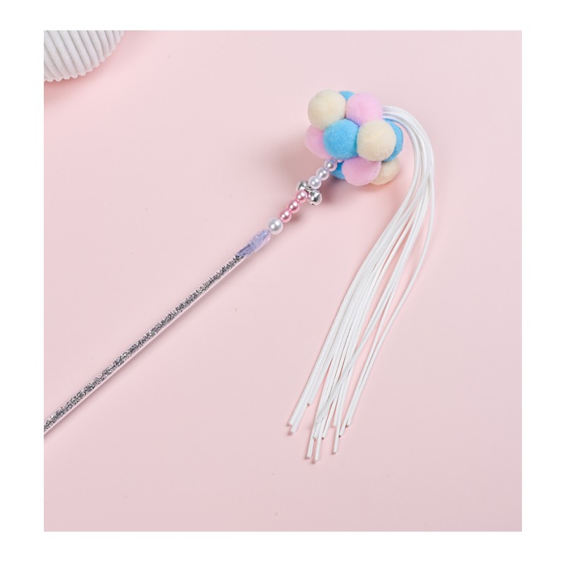 Cat Stick Supplier - Low Price Wholesale Color Mixed Bag Non-Toxic Interactive Teasing Stick