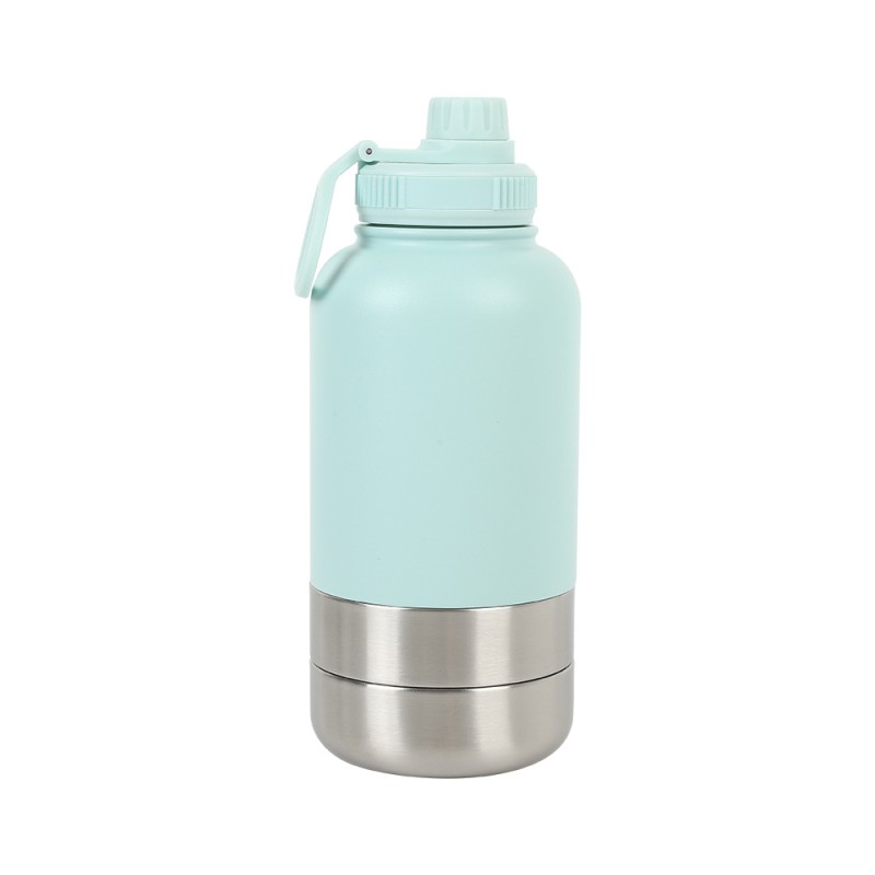 Pet Water Bottle Supplier - Portable Metal Stainless Steel Food Water Bottle Personalized Logo