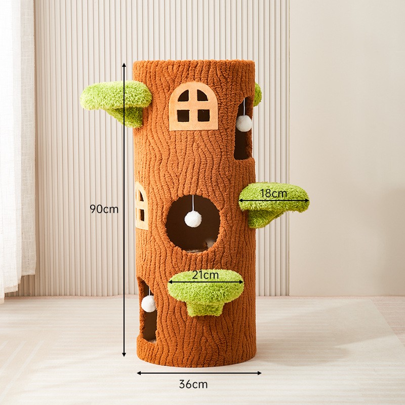 Cat House Manufacturer - Custom Luxury With Scratcher Mat Climbing Frame Tree-Hole Eco-Friendly Stylish