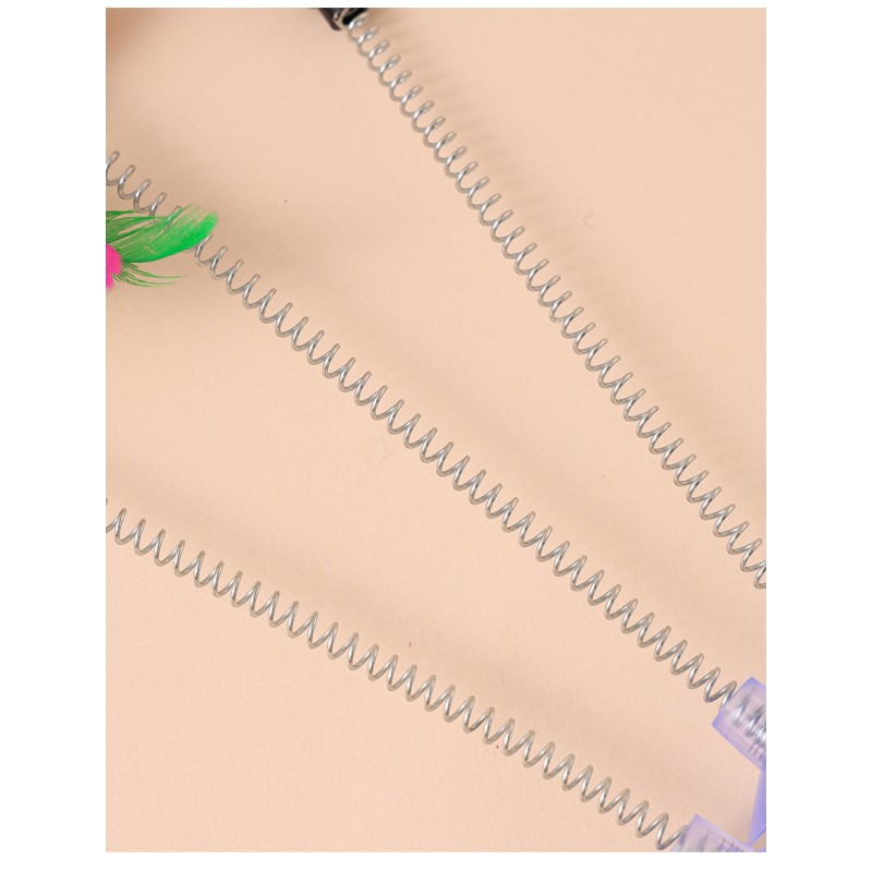 Pet Toys Manufacturer - Wholesale Creative Design Spring Suction Cup Colorful Feather Interactive