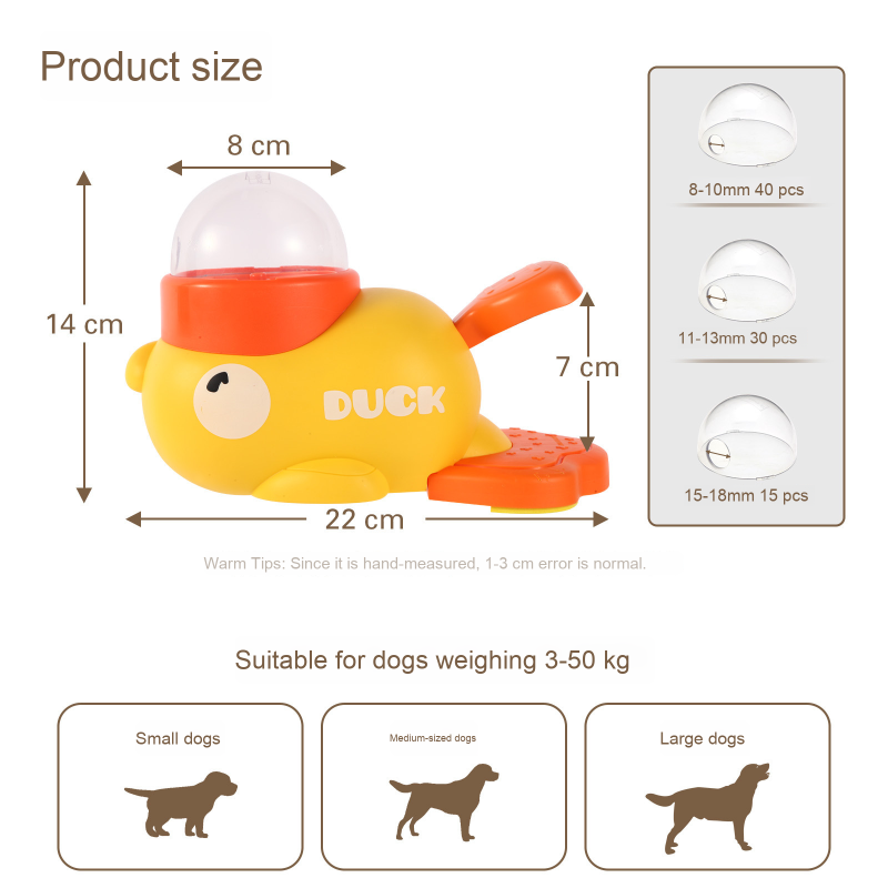 Pet Food Dispenser Manufacturer - 1L Smart Interactive Press Entertainment Duck Bowl 2-in-1 Automatic
