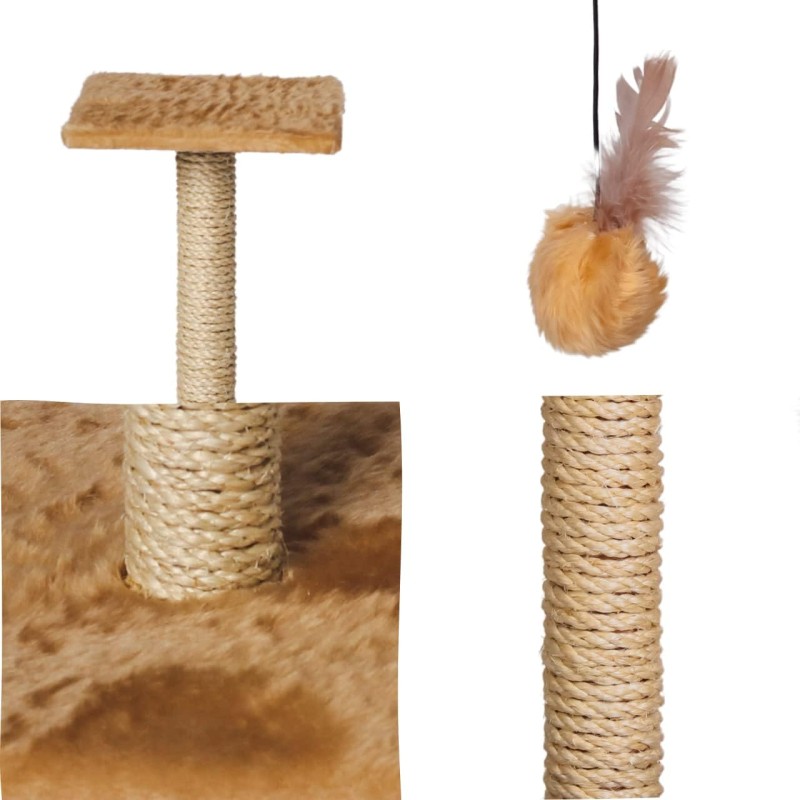Cat Tower Supplier - Double Balls Nest Basket Sisal Fabric