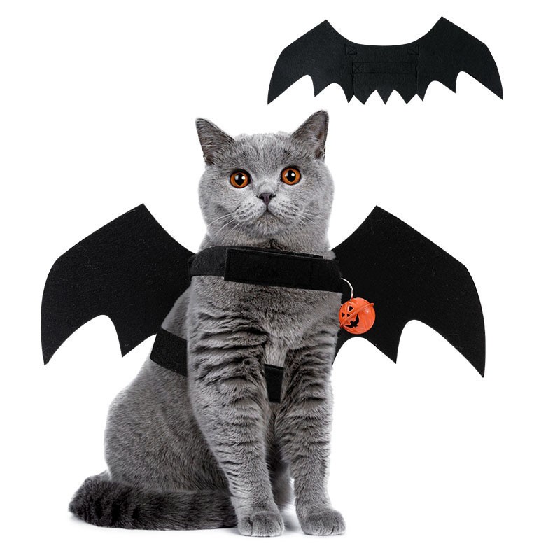 Pet Collar Supplier - Super Cute Halloween Bat Wings