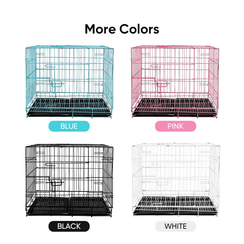 Dog Cage Supplier - High Quality Iron Plastic Double Door
