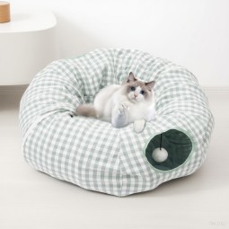 Cat Tunnel Factory - Easy-to-clean Round Collapsible Washable