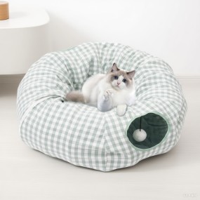 Cat Tunnel Factory - Easy-to-clean Round Collapsible Washable
