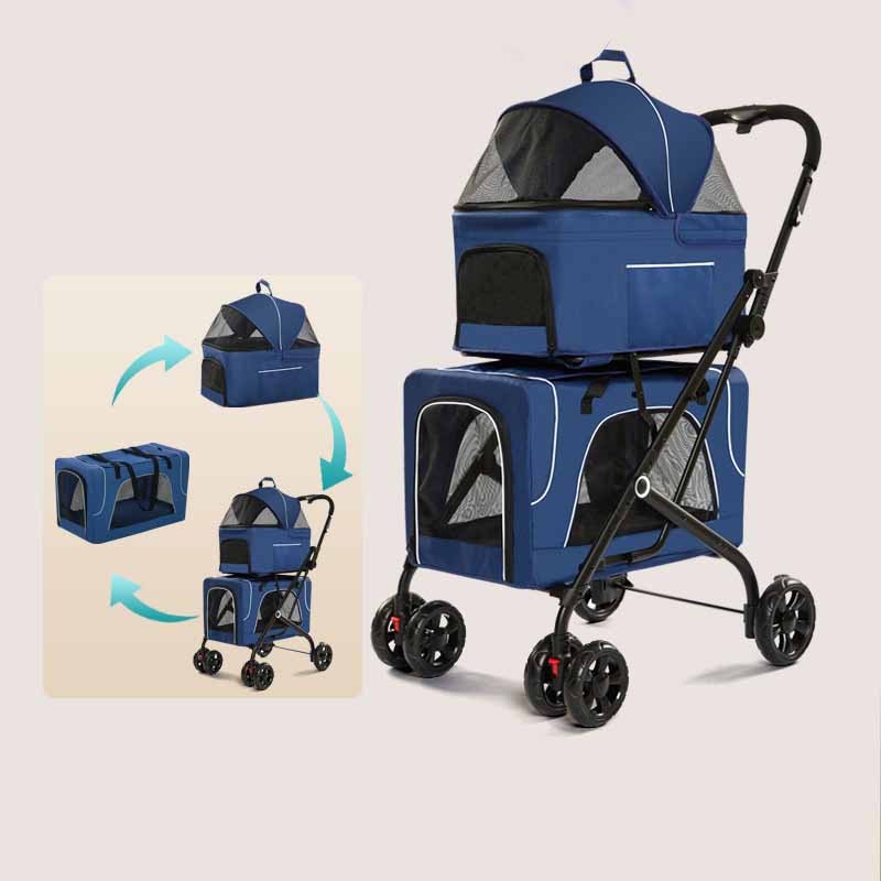 Dog Stroller Manufacturer - Large Detachable 4 Wheel Luxury