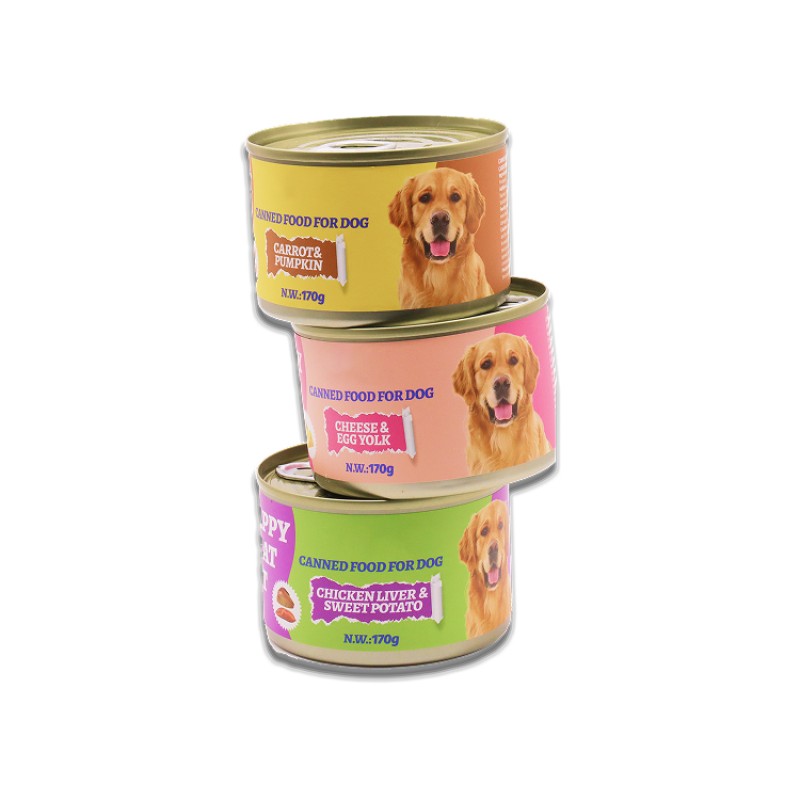 Wet Dog Food Factory - Healthy 170g Cans Variety Flavors