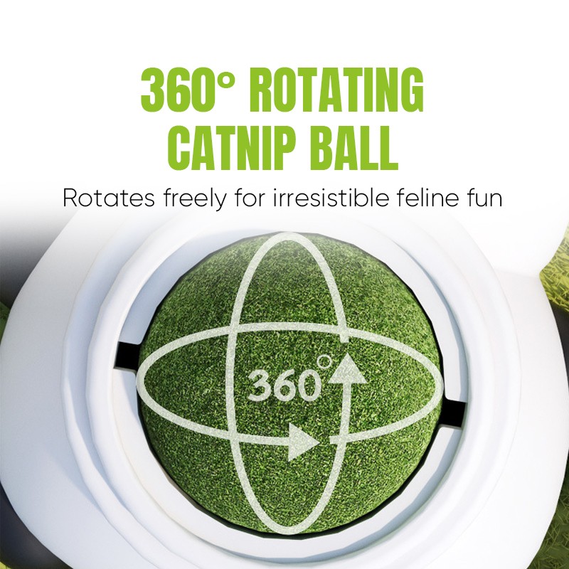 Cat Toy Manufacturer - 2025 Rotating Molar Catnip Ball