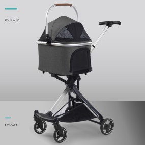 Dog Stroller Manufacturer - 4 Wheels Foldable Aluminum Large
