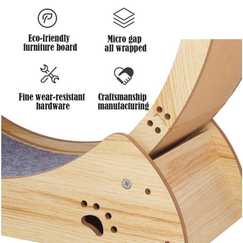 Cat Treadmill Factory - Adjustable Tension Wooden Low Noise