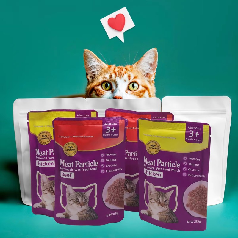 Pet Food Manufacturer - OEM Beef Chicken Flavor 85g Meat