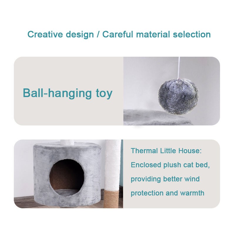 Cat Scratching Post Manufacturer - OEM Basic Tower Sisal Strap