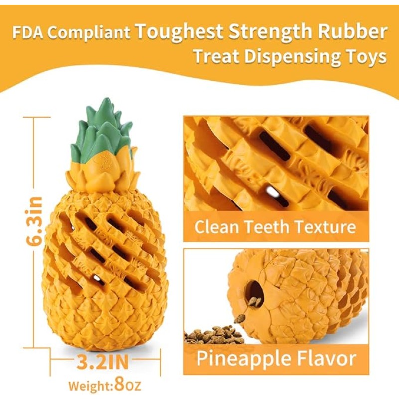 Dog Chew Toy Supplier - Pineapple Indestructible Tough Treat