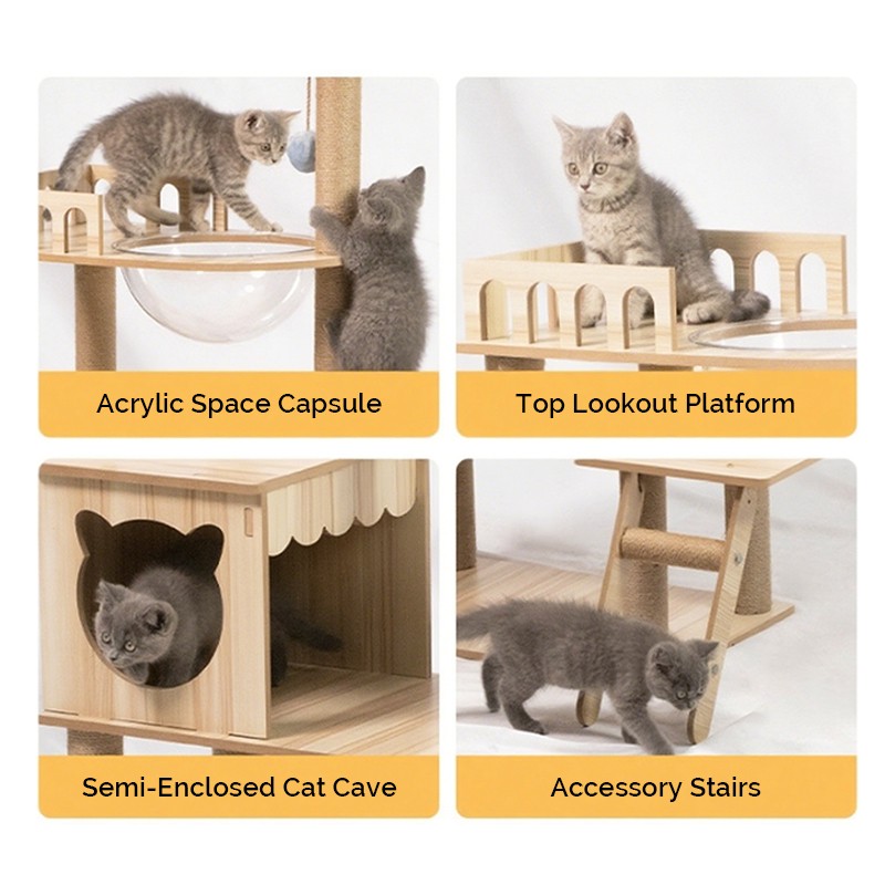 Cat Climbing Frame Factory - Luxury Modern Sturdy Wooden
