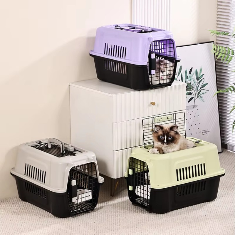Pet Kennel Factory - Two Door Plastic Crate Portable Travel