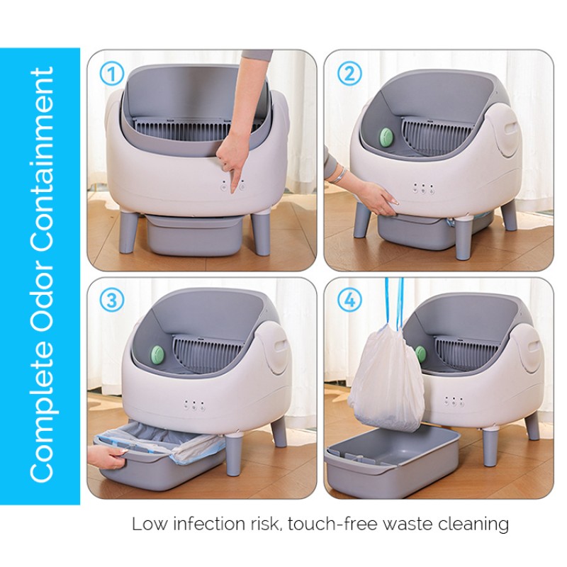 Automatic Cat Toilet Supplier - Smart Self-Cleaning Convenient