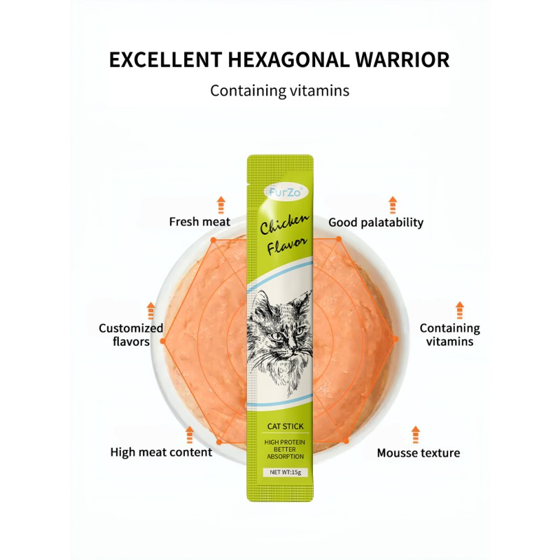 Cat Snacks Supplier - High Quality 15g Salmon-Flavored Strips