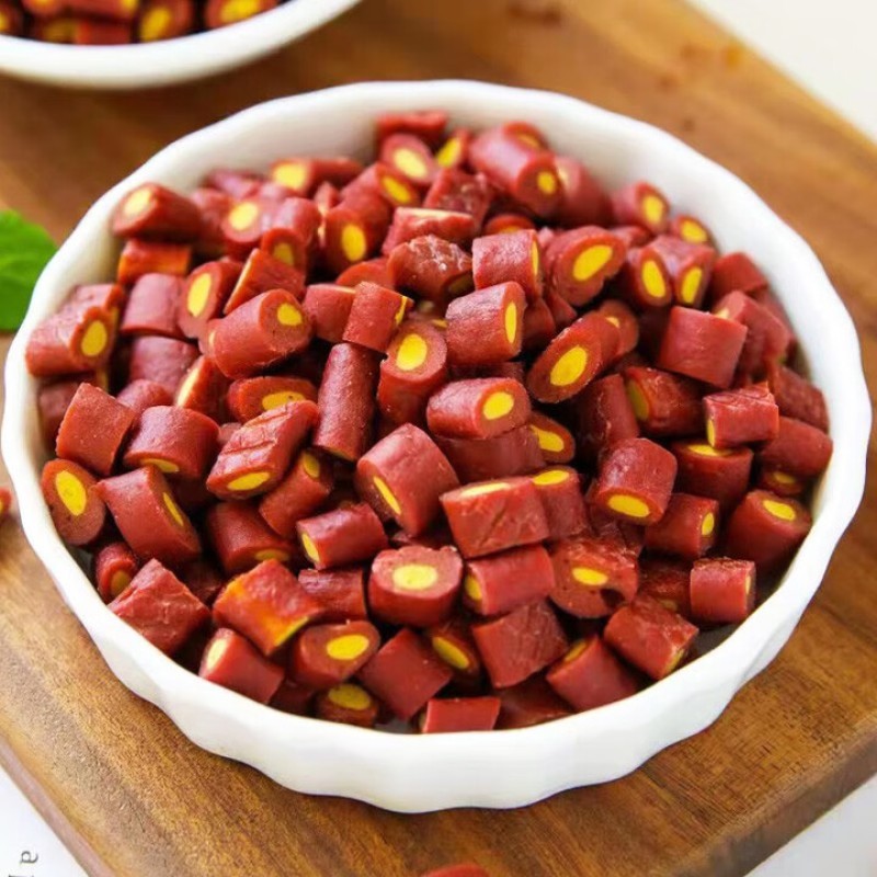 Dog Snacks Manufacturer - Dried 100g Beef Cubes Yolk Filling