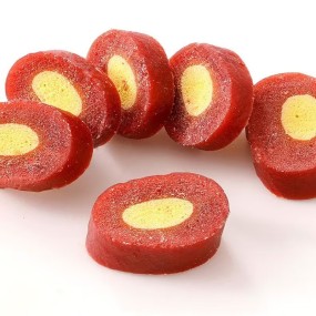 Dog Snacks Manufacturer - Dried 100g Beef Cubes Yolk Filling
