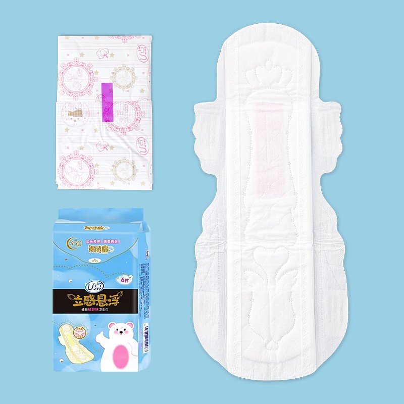 Sanitary Napkins Factory - 350mm Organic Cotton Night Use