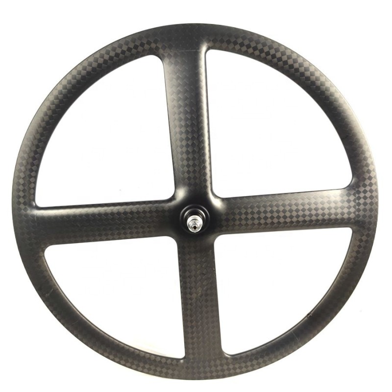 4-spoke Carbon Factory - 12K Road Track Single Speed Fix Gear