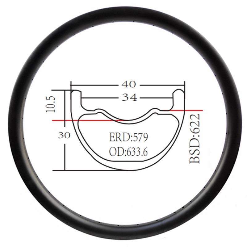 Downhill MTB Rim Factory - 29er Carbon Rims 32H Carbon Wheels