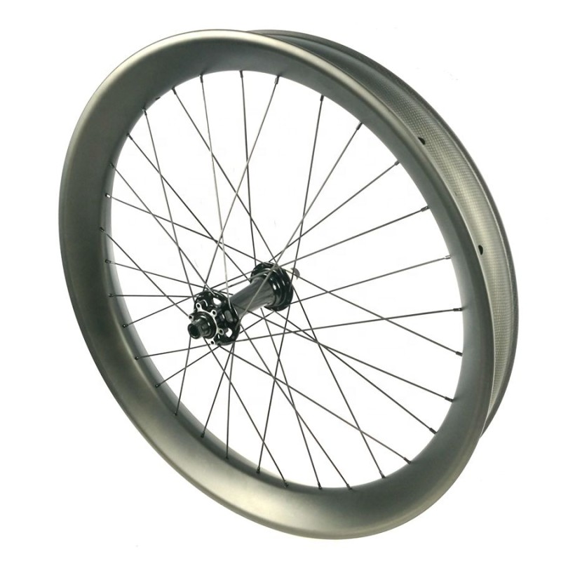 Snow Bike Wheel Supplier - 100MM Width Tubeless Clincher Carbon 26