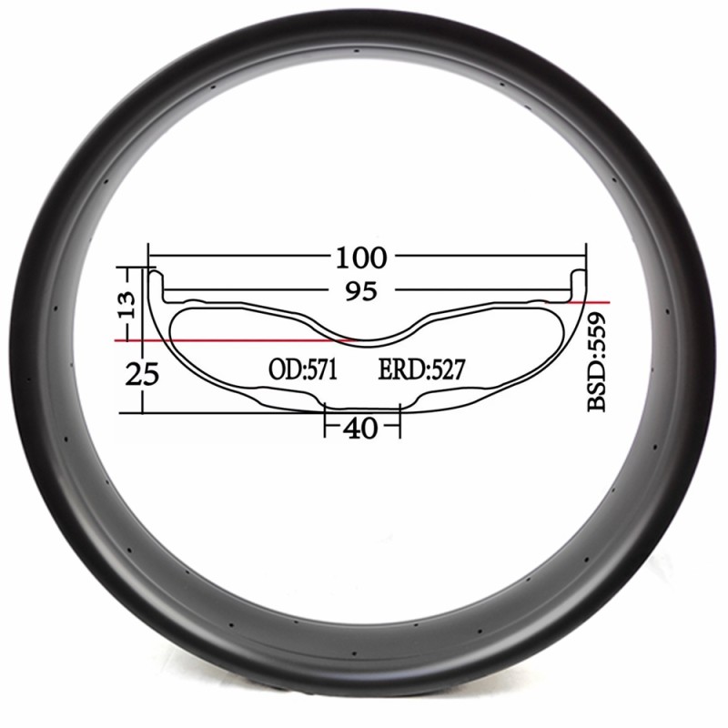 Fat Bike Rim Manufacturer - 26er 100mm Width 25mm Height Micro Spline