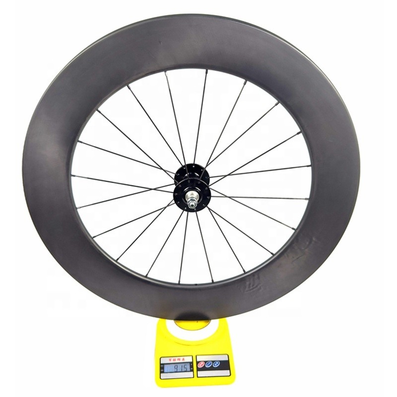 Tubular Wheel Manufacturer - 88MM Tubular 23MM Carbon Fixed Gear