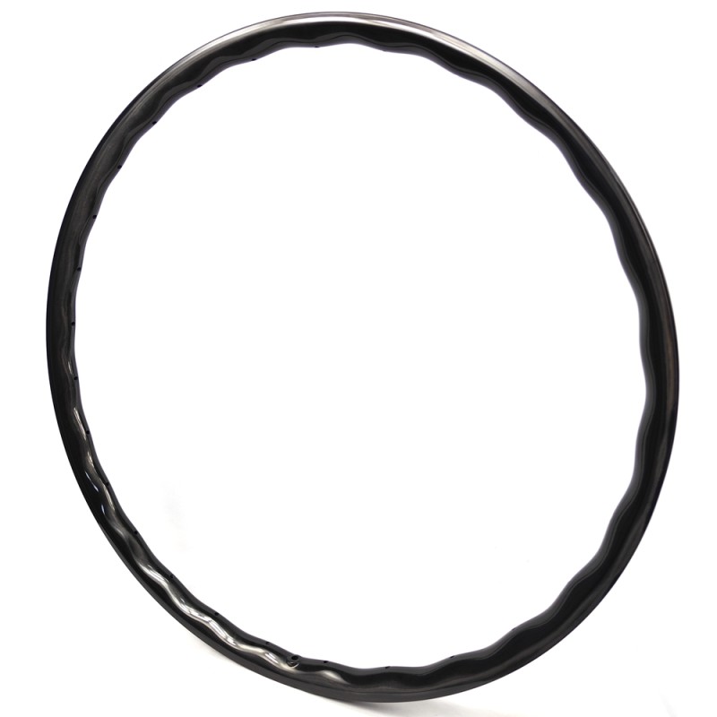 MTB Carbon Rim Manufacturer - Wavy 29er Asymmetric 28H Carbon Wheels