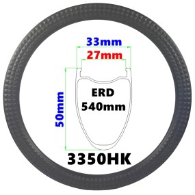 Carbon Rims Manufacturer - OEM Custom Armored 33mm Wide Gravel Tubeless