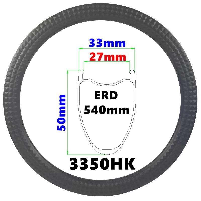 Carbon Rims Manufacturer - OEM Custom Armored 33mm Wide Gravel Tubeless