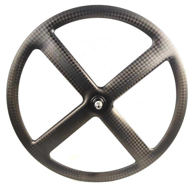 4-spoke Carbon Factory - 12K Road Track Single Speed Fix Gear