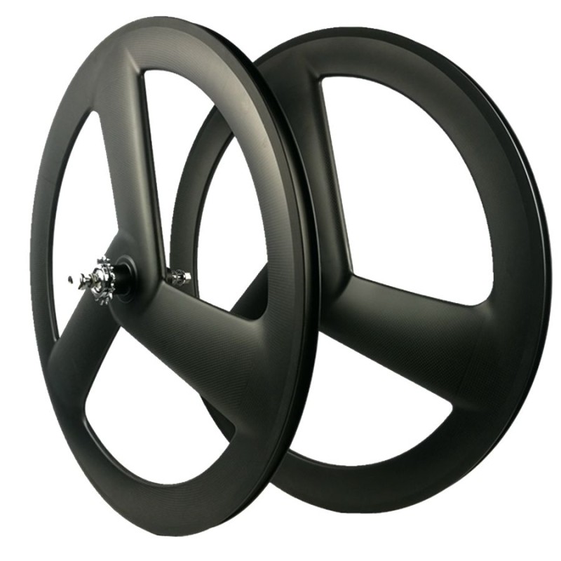 Carbon Fiber Wheel Manufacturer - Tri Spoke Aerodynamic Road Track Clincher