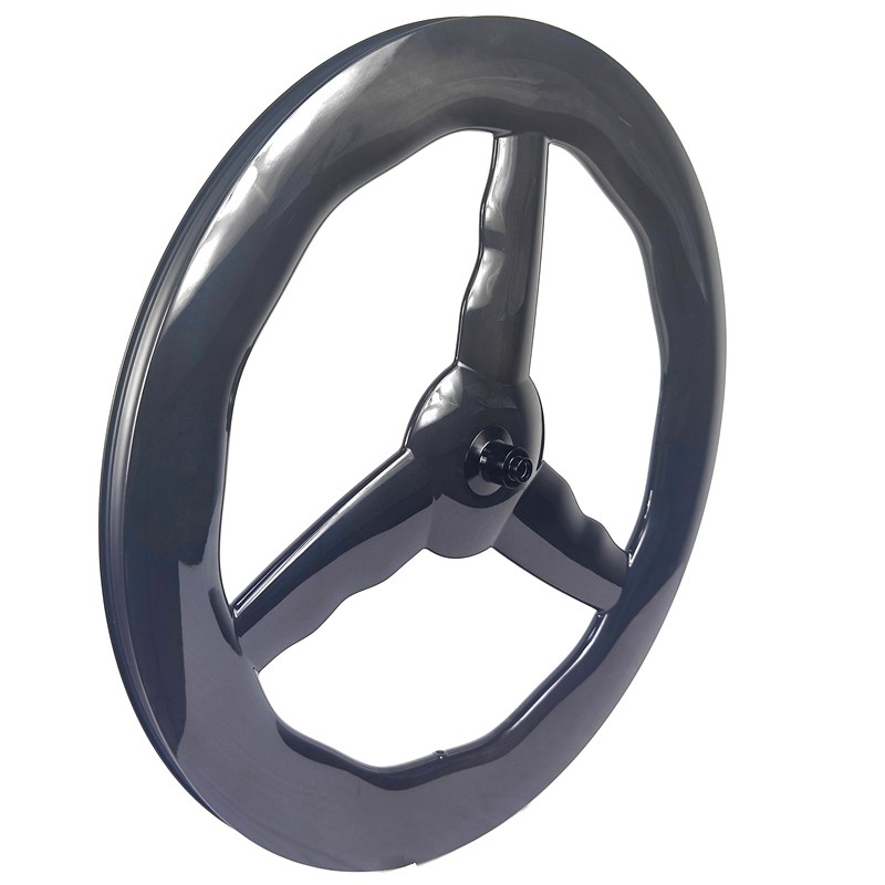 Wave 3 Spoke Factory - Road Bike Carbon Wheels Tri Spoke Front Fixie