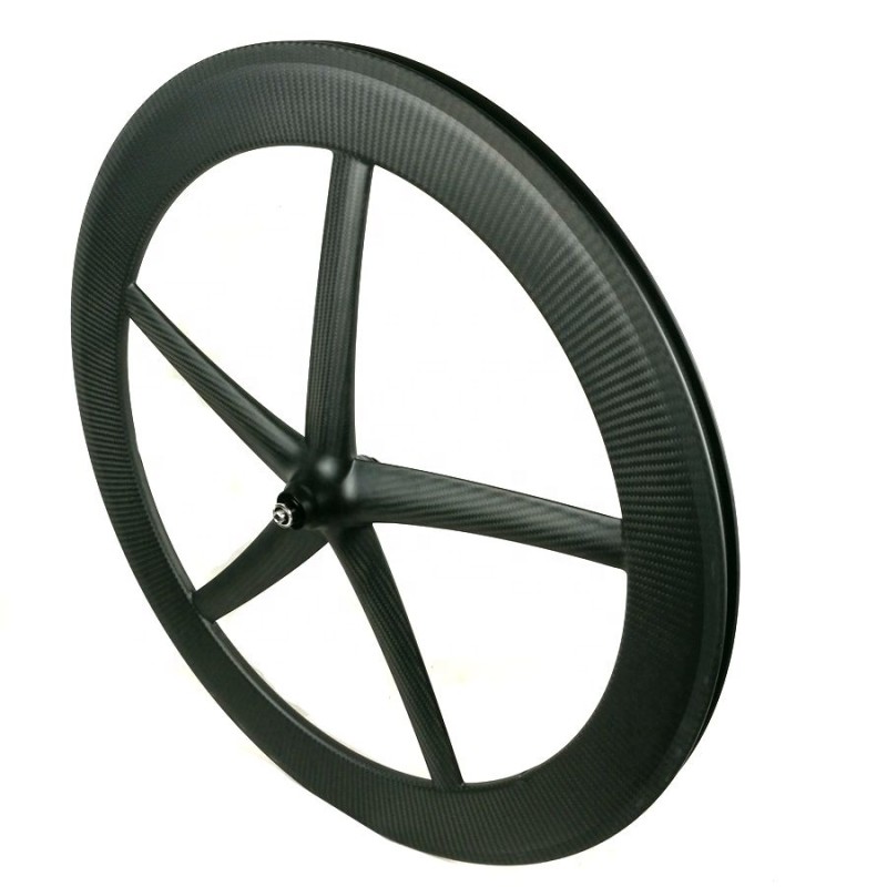 Fixie Wheelset Supplier - 25MM Width Carbon 5 Spoke 65MM Height