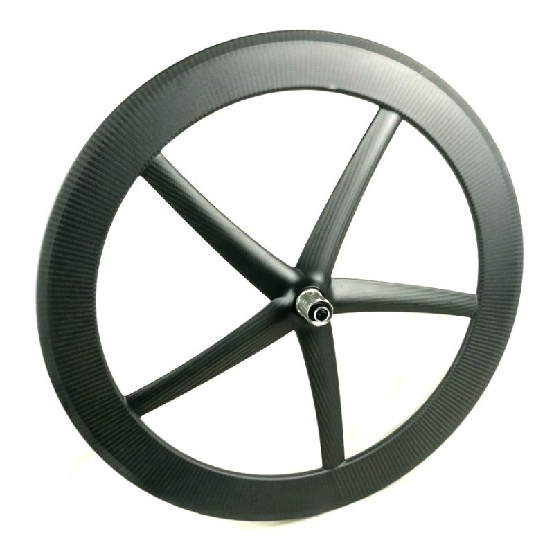 Fixie Wheelset Supplier - 25MM Width Carbon 5 Spoke 65MM Height