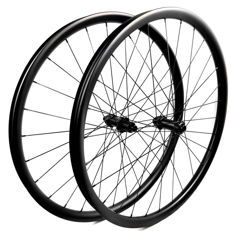 MTB Bicycle Wheels Manufacturer - Full Carbon 25mm High 35mm Wide ASymmetrical