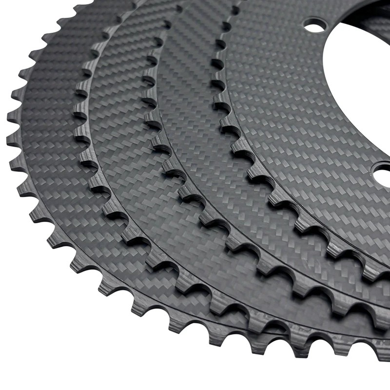 Carbon Chainring Supplier - Full Carbon BCD 14mm 49T-64T