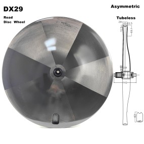 Carbon Road Disc Manufacturer - Ultra Light 29mm Width Asymmetric Tubeless