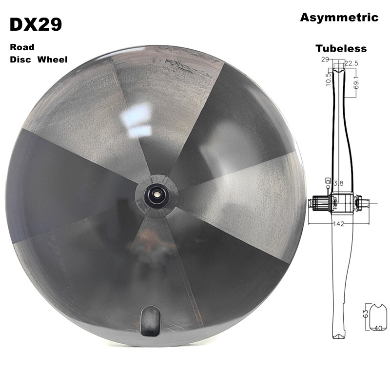 Carbon Road Disc Manufacturer - Ultra Light 29mm Width Asymmetric Tubeless