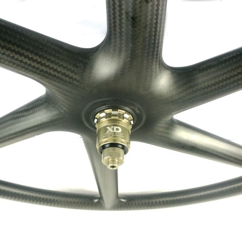 MTB Carbon Wheelset Factory - Lefty Hub Tubeless 6 Spoke Wheels