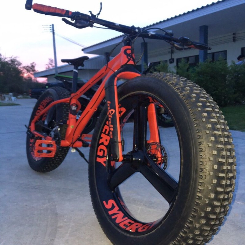 Carbon Fatbike Factory - Synergy Red 26ER 3 Spoke 90MM40MM