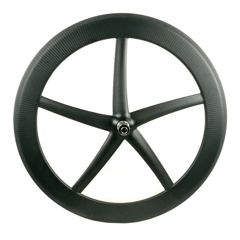Fixie Wheelset Supplier - 25MM Width Carbon 5 Spoke 65MM Height