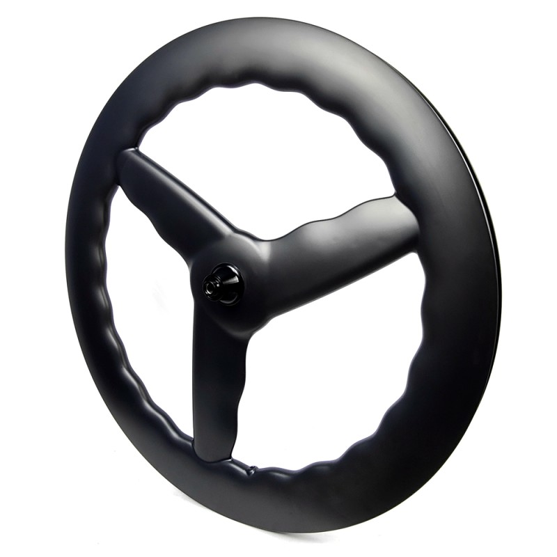 Carbon Bike Wheels Manufacturer - Full Carbon Wave 3 Spoke 28mm Wide