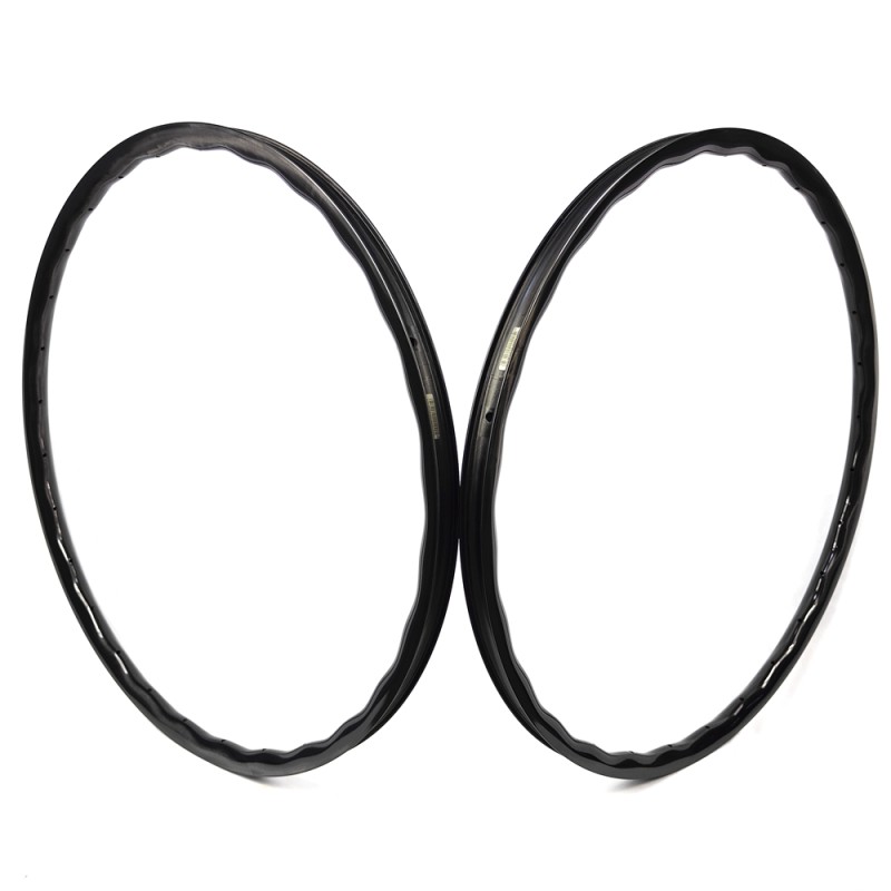 MTB Carbon Rim Manufacturer - Wavy 29er Asymmetric 28H Carbon Wheels